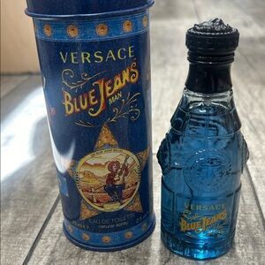 Versace Blue and Gold Eau de Toilette Tin Bottle